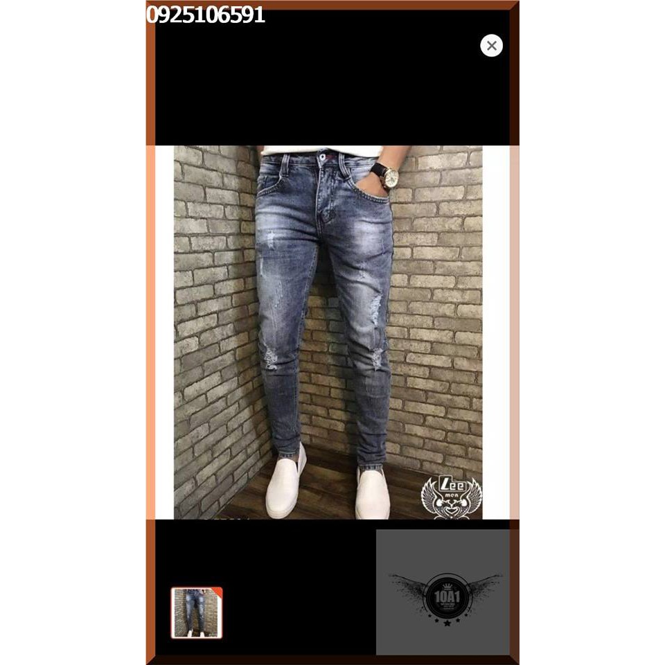 [FREESHIP-TRỢ GIÁ SHOPEE] Quần jean nam rách dạo phố | Quần bò nam rẻ đẹp | quần jeans nam thời trang