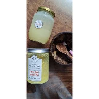 Combo dùng thử Mặt Nạ Sữa Ong Chúa [100ml] + Tinh bột nghệ [100gram] TẶNG KÈM MUỖNG GỖ
