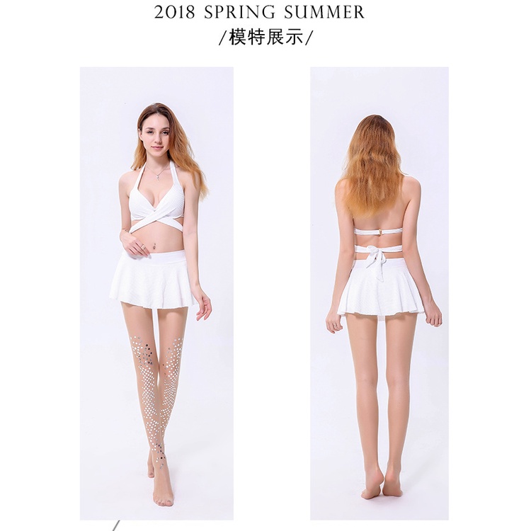 DUNEA Quần Tất Nàng Tiên Cá Mỏng Màu Bạc In Hình Xăm Không Móc Hot