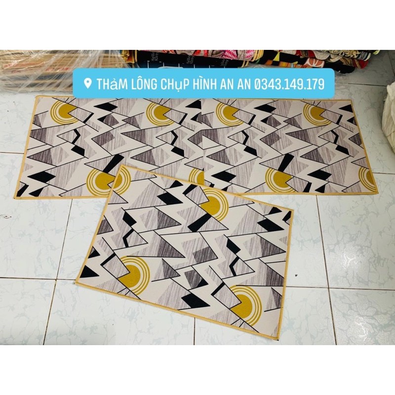 Bộ đôi thảm bếp giá rẻ 40 x 60cm và 40cm x 120cm