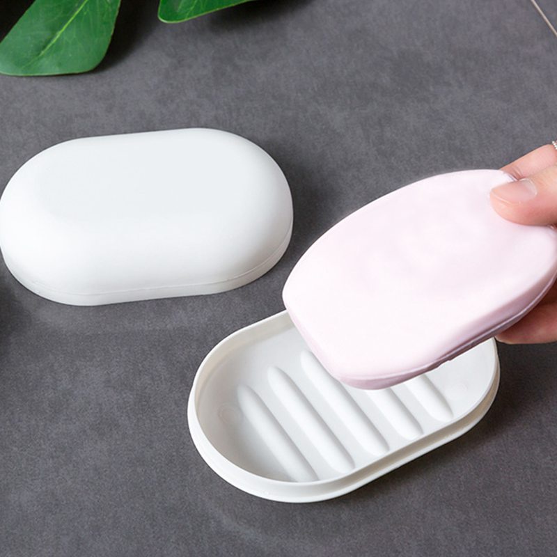 Hộp Đựng Xà Phòng Có Nắp Đậy Chống Tràn Tiện Dụng Khi Đi Du Lịch
