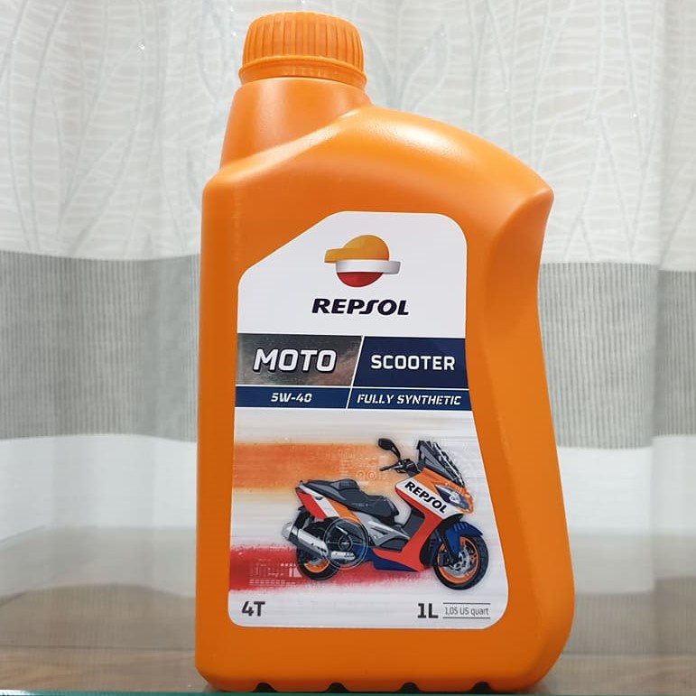 (Nhớt Xe Tay Ga) Repsol Moto Scooter 4T 5W-40 Full Synthetic Made in Spain