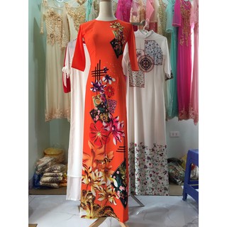 Áo dài lụa in 3D