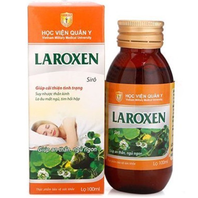 Siro Laroxen của Học viện Quân Y giúp ngủ ngon, cải thiện tình trạng lo âu suy nhược giảm stress