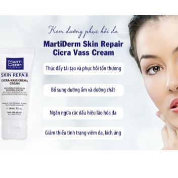 [Mã SKAMLTSM9 giảm 10% đơn 99K] [MARTIDERM] Kem dưỡng tái tạo và phục hồi da nhạy cảm MARTIDERM CICRA-VASS CREAM