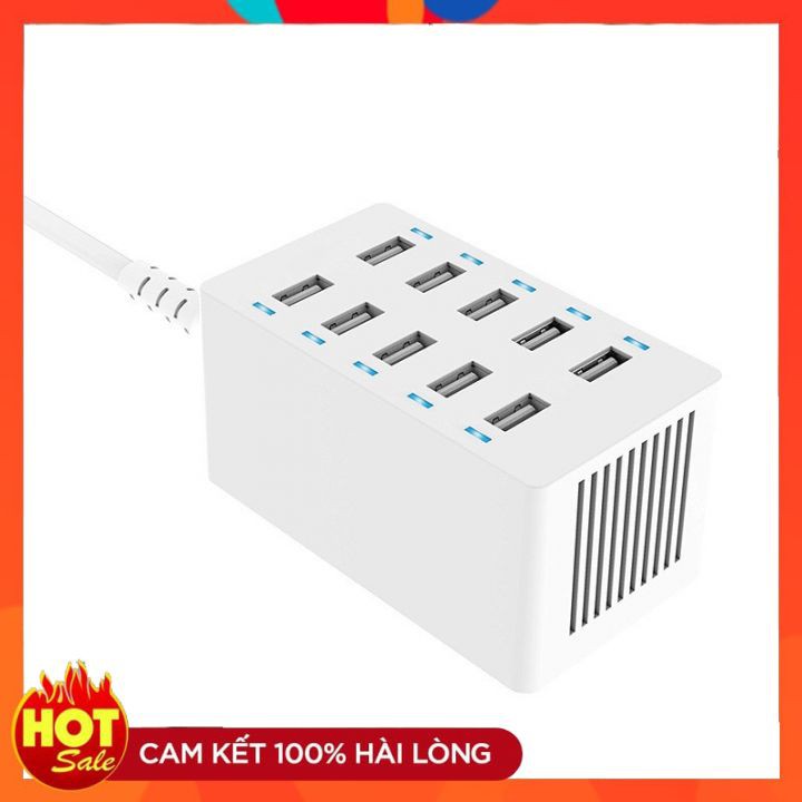 Ổ cắm USB 10 cổng  Sạc Thông Minh ĐTDĐ& máy tính bảng
