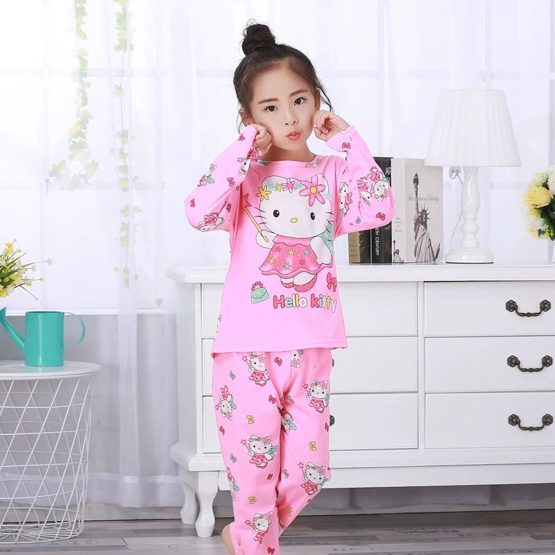 Set Đồ Ngủ Hình Mèo Hello Kitty Xinh Xắn Dành Cho Nữ