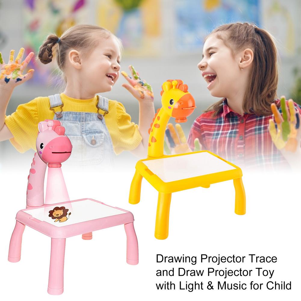 Set máy chiếu vẽ tranh 2 trong 1 có bàn vẽ thông minh + đèn chiếu vui nhộn cho bé