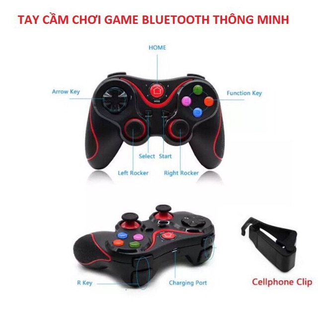 Tay cần chơi game Bluetooth V8 hỗ trợ tất cả các dòng Bluetooth