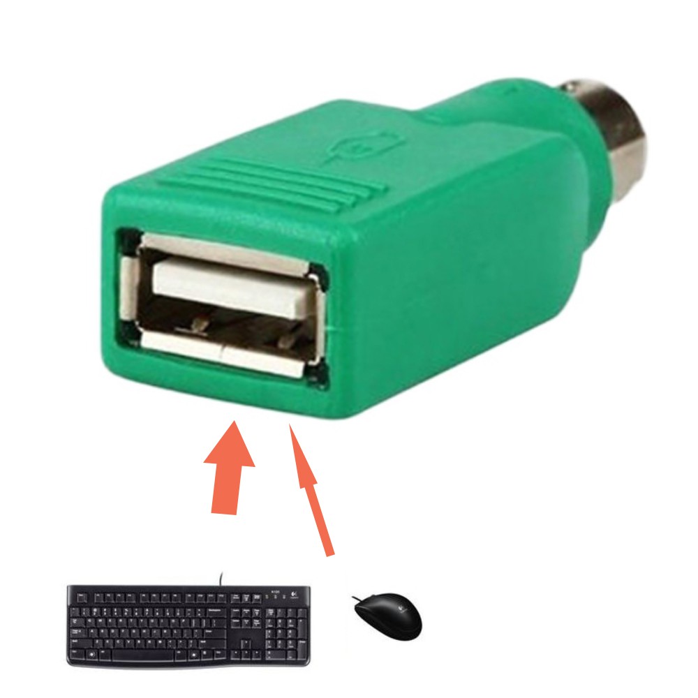 Đầu chuyên USB dương ra PS2 âm dùng bàn phím chuột cổng PS2