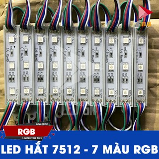 LED Hắt 3 Bóng 7 Màu RGB 7512 - CHIP LED 5050 [ Vỉ 20 thanh ]