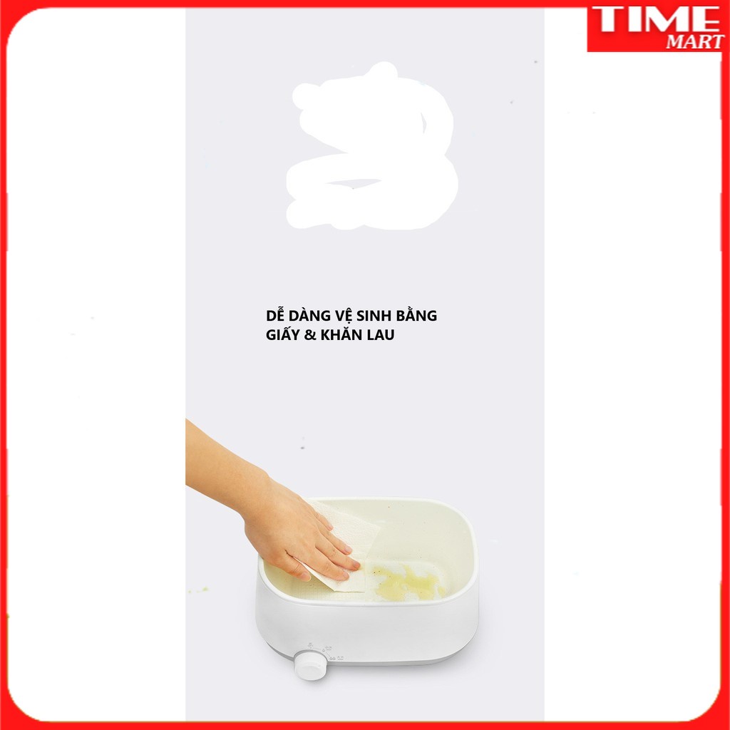 Nồi lẩu điện mini Olayks đa năng dung tích 1.8L [TIME_MART siêu thị tiện ích gia đình]