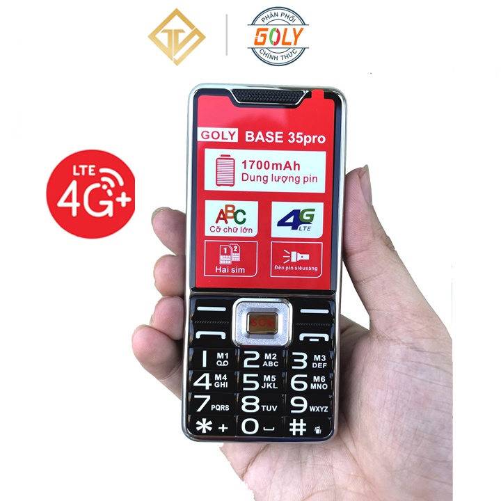 Điện thoại Goly Base 35 Pro 4G - Pin trâu, màn hình lớn , loa to - Hàng chính hãng