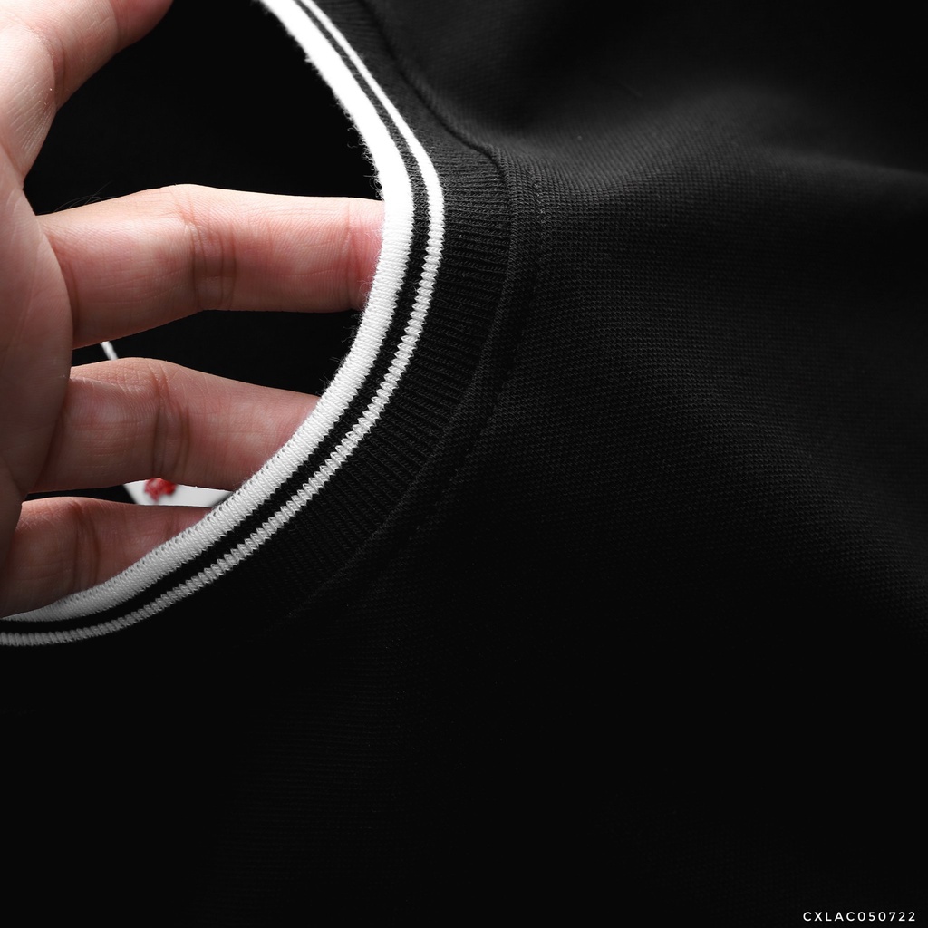 Áo thun nam, áo phông nam thời trang phối sọc, vái polo hạt pique xịn mịn 50722