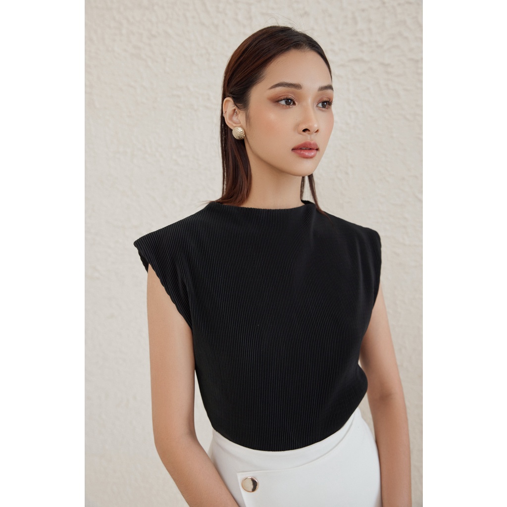 Áo tay ngắn vải dập ly EDINI - A1332 - A1331