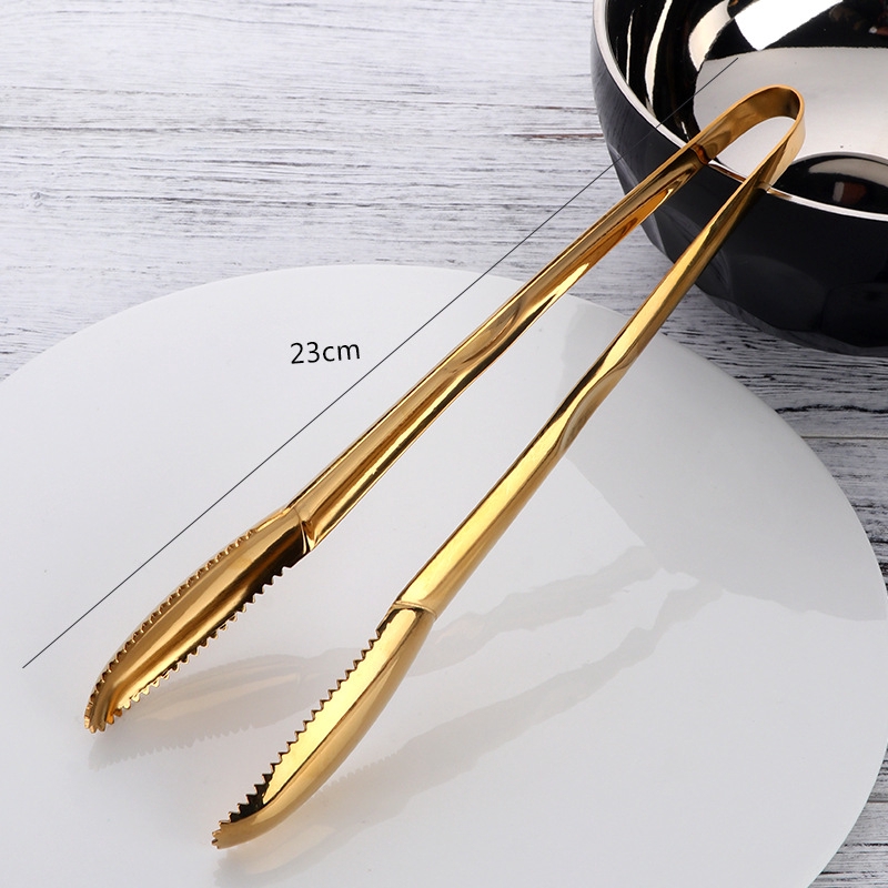Kẹp gắp thức ăn cán dài bằng thép không gỉ tiện dụng cho nhà bếp