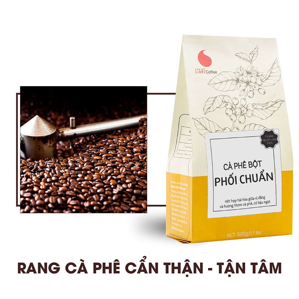 Cà phê ngon nguyên chất 100% - Phối chuẩn 500gr - Light Coffee