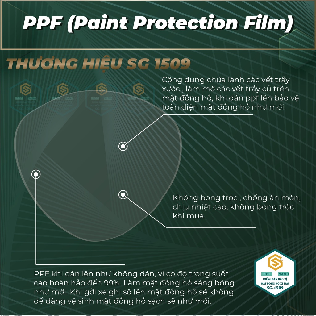 PPF JANUS | MIẾNG DÁN PPF JANUS  CHỐNG TRẦY XƯỚC, PHỤC HỒI VẾT XƯỚC, LÀM MỚI MẶT ĐỒNG HỒ XE, SG1509
