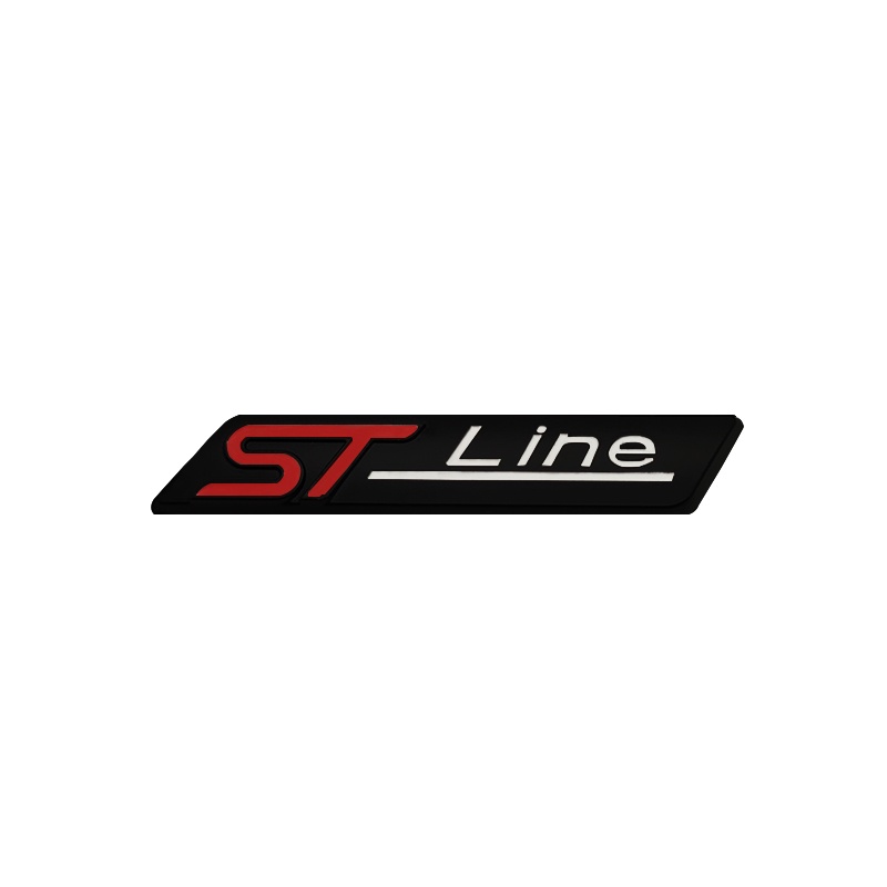Miếng Dán Chữ ST Line 3D Bằng Kim Loại Trang Trí Cho Xe Hơi Ford FIESTA Focus MONDEO Focus X Vignale ST Line Escape EcoBoost Explorer