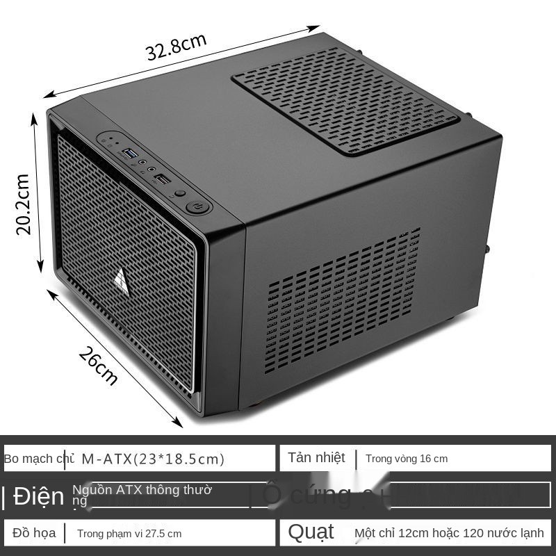 Hộp đựng máy tính Golden Field mini dự kiến ​​N1 chính nhỏ gọn sành điệu bộ nguồn lớn HTPC