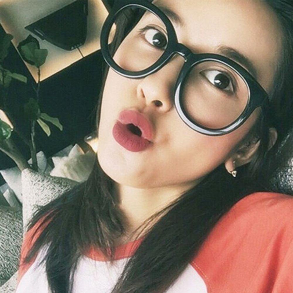 Kính VANES1 Gọng Tròn Chống Ánh Sáng Xanh Thời Trang Vintage Hàn Quốc