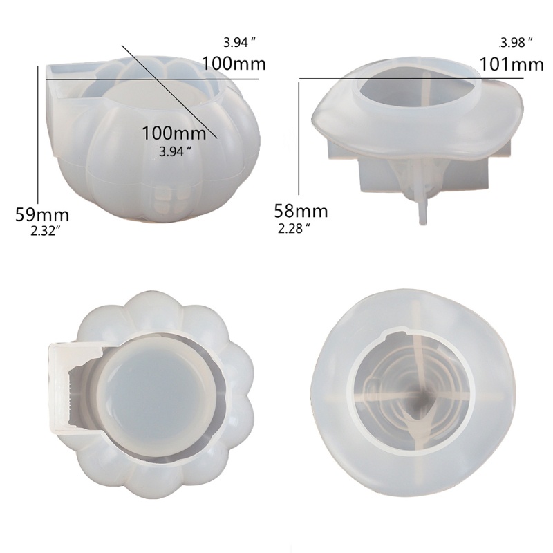 Khuôn Silicone Làm Trang Sức Hình Quả Bí Ngô Phù Thủy