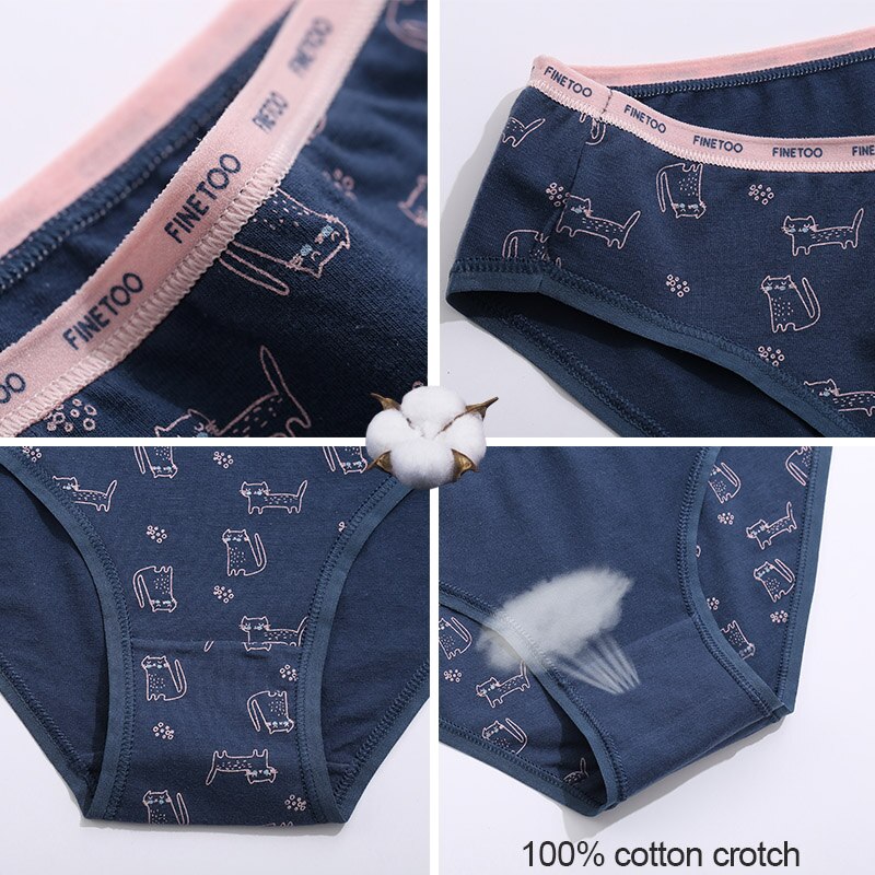 Bộ 1 / 2 Quần Lót Cotton Phối Màu Gợi Cảm Cho Nữ | BigBuy360 - bigbuy360.vn