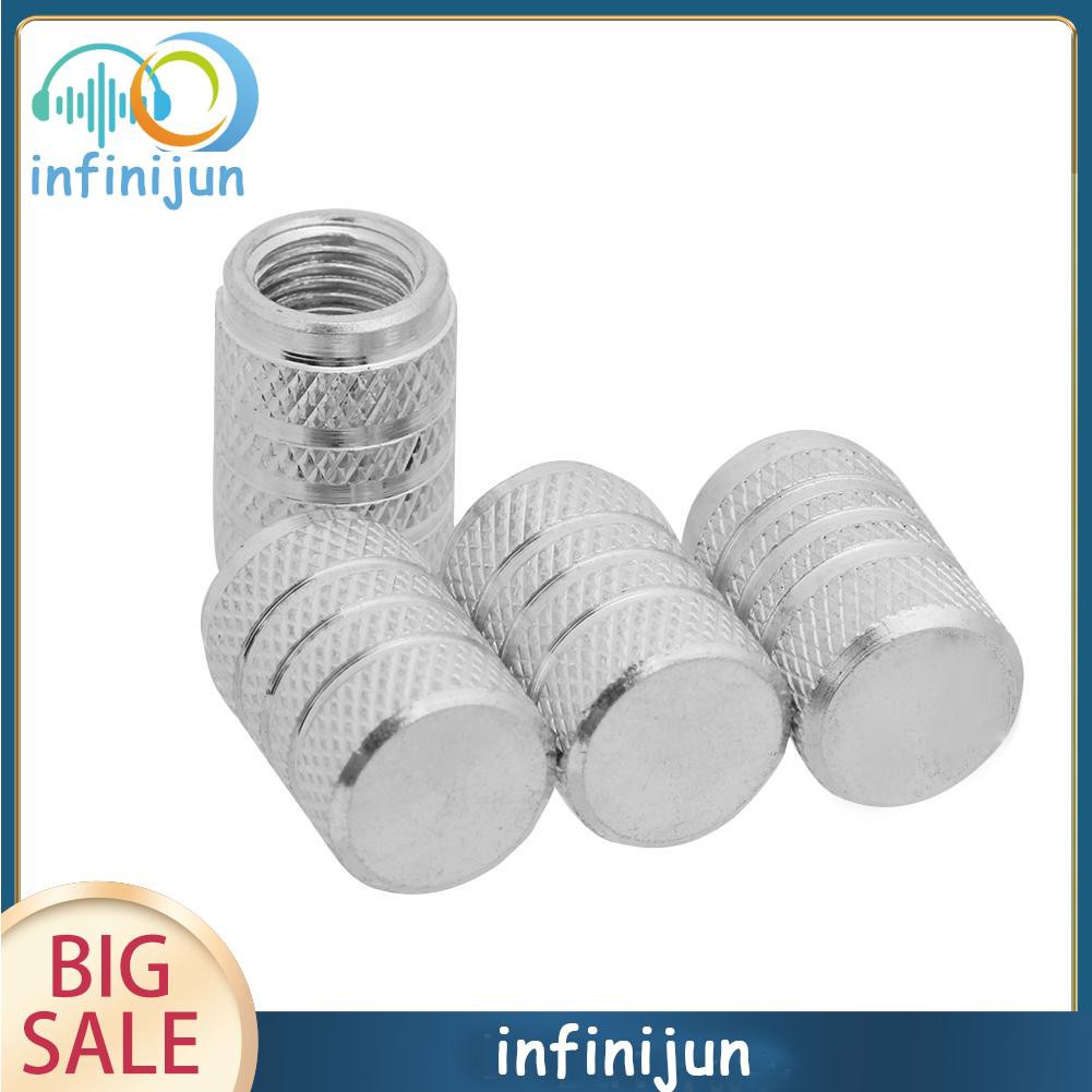 Bộ 4 Nắp Van Bánh Xe Bằng Hợp Kim Nhôm