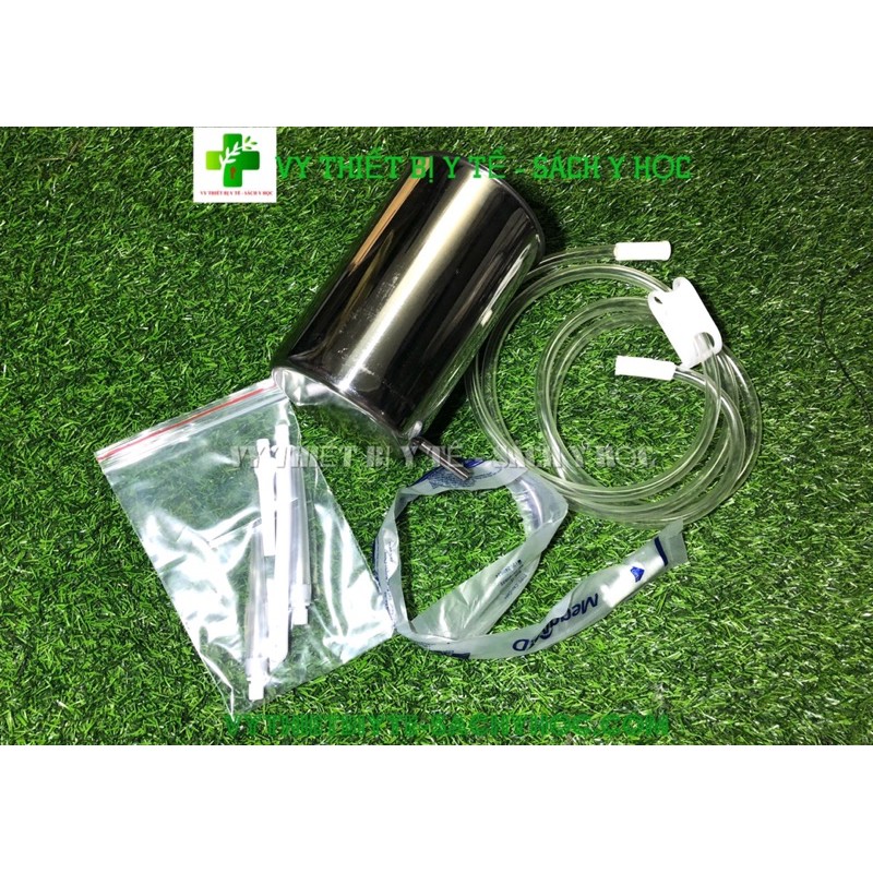 Bốc thụt thông minh 2 Lít inox 304( Bộ dụng cụ thải độc đại tràng )  Bộ dụng cụ thải độc đại tràng (Coffee Enema Bucket)
