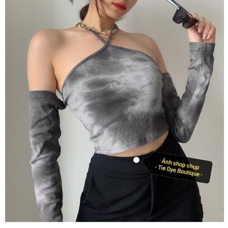 ÁO CROPTOP LOANG MÀU KHOÉT VAI 🐘 Tie Dye Boutique 🌼