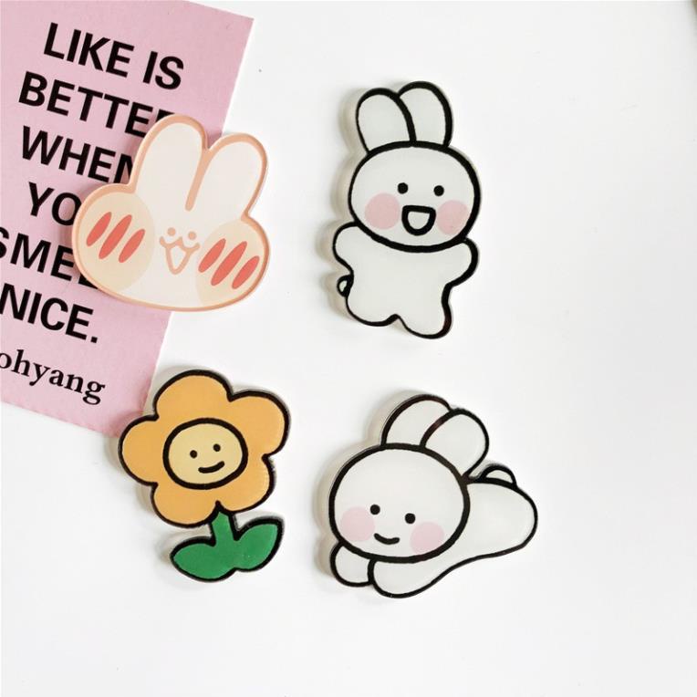 [XẢ HÀNG SHOP CHỌN MÀU NGẪU NHIÊN] Phụ kiện Sticker dễ thương cute gài ghim Balo Túi Ví trang trí sinh động Midori