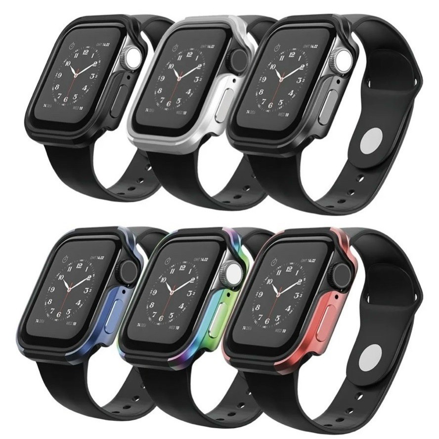 Wiwu Defense Armor Case cho Apple Watch Series 6 / Series 5 / Series 4 / SE ,  ốp chống sốc viền thép cho đông hồ apple