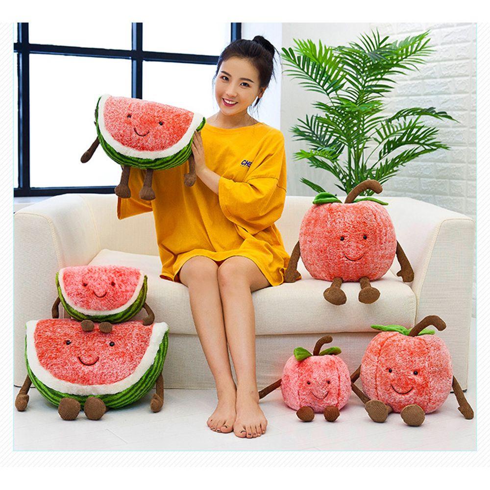 Dưa Hấu Nhồi Bông Dễ Thương 30cm Trang Trí Nhà Cửa