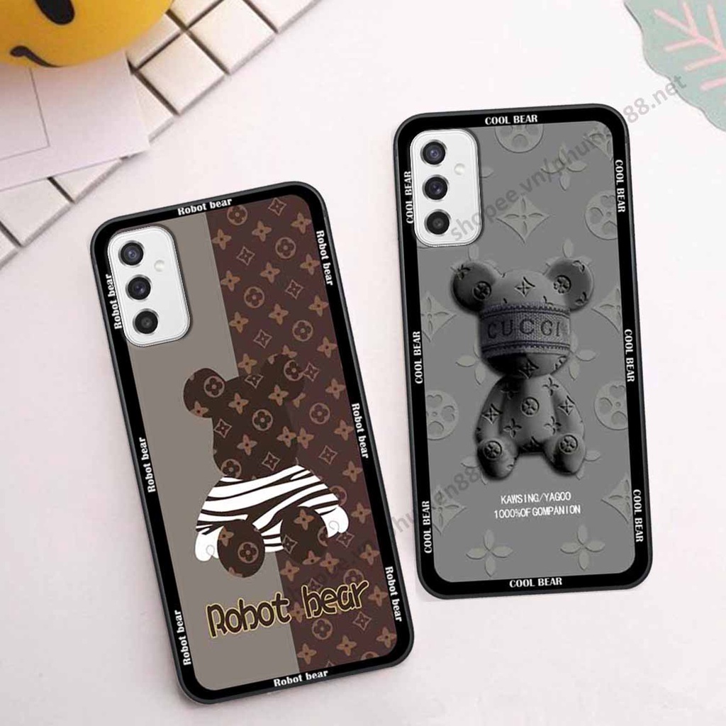 Ốp Samsung M52 5G bear, k@ws thương hiệu phong cách ốp lưng thời trang cao cấp
