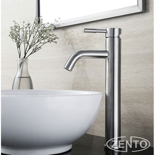Vòi chậu Lavabo nóng lạnh dương bàn Inox Zento SUS3313