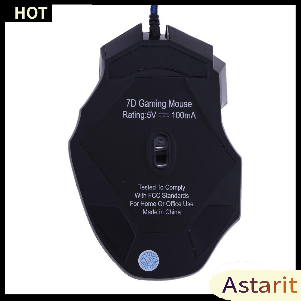 🌟Chất lượng cao nhất🍁5500DPI LED Optical USB Wired Gaming Mouse 7 Buttons Ga Computer Mouse Mice