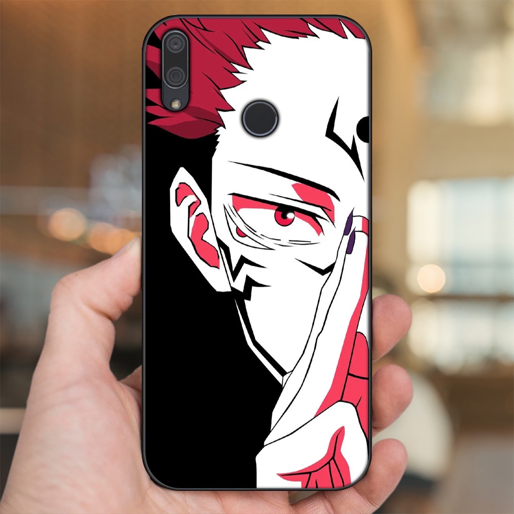 Ốp lưng Huawei Y9 2019 viền đen in hình Yuji Jujutsu Kaisen