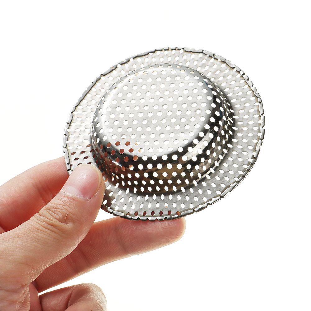 Lưới Lọc Tóc Bồn Rửa Nhà Tắm Bằng Thép Không Gỉ Chống Tắc Nghẽn