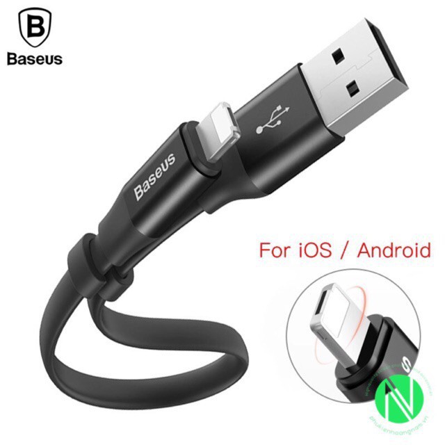 CÁP SẠC BASEUS 23CM LIGHTNING + MICRO USB