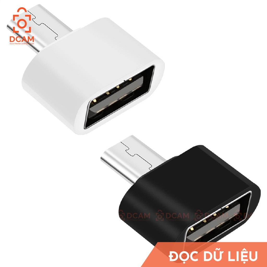 Đầu chuyển OTG giúp cắm USB, chuột, bàn phím, dây cap,... vào điện thoại