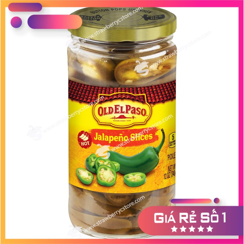 Ớt cắt ngâm Old Elpaso hiệu Jalapeno Slices 340g