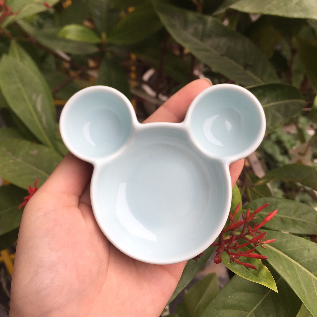 Đĩa Sứ Mickey Nhiều Màu Dĩa sứ trang trí, decor dễ thương đáng yêu S144