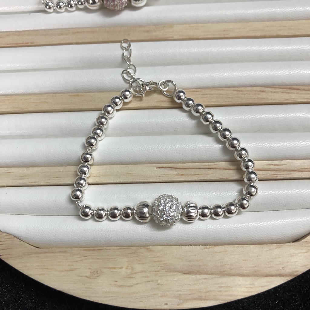 Lắc bạc nữ Lắc bạc trẻ em Lắc bi cầu bạc ta giá rẻ