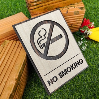 Bảng no smoking bằng gỗ - TC02