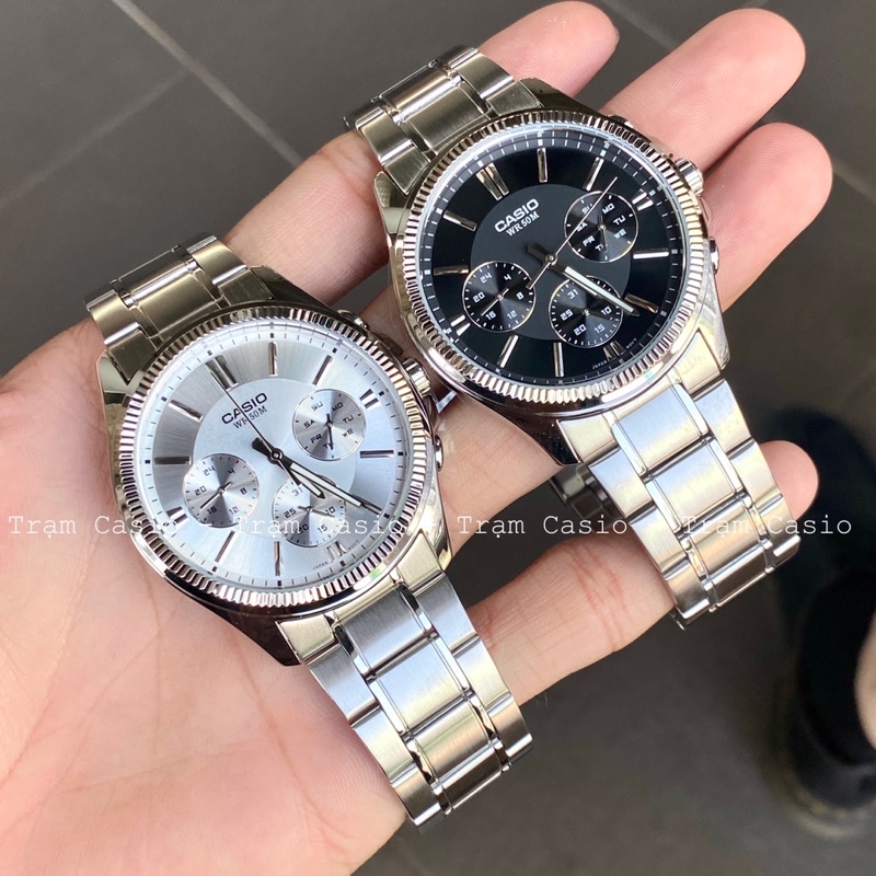 Đồng hồ Casio Nam MTP-1375D-1A màu đen hàng REAL