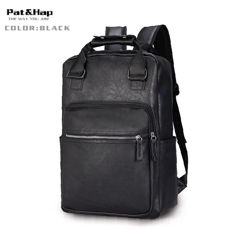 Balo laptop bọc da dành cho nam và nữ 15.6 inch | BigBuy360 - bigbuy360.vn