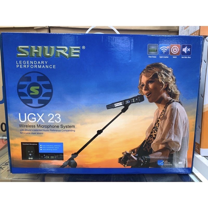 Micro karaoke không dây Shure UGX-21 UGX -22, UGX-23(bản 2021 hàng chính hãng)