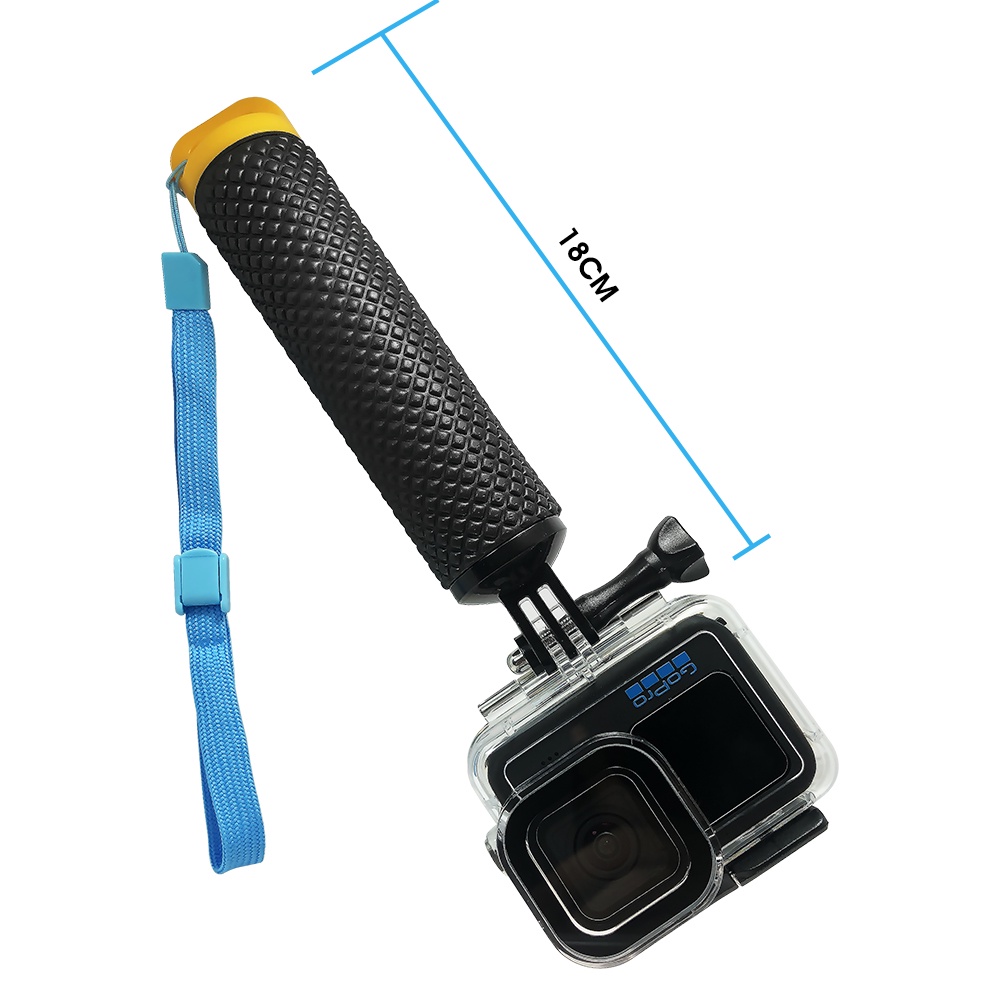 Tay Cầm Nổi Màu Đen Chống Nước Cho go pro hero 12 11 10 9 8 7 6 5 4 dji action insta360 yi 4k gopro