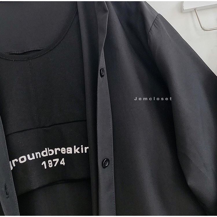 [Mã FATHANG5 giảm 10K đơn 50K] Áo sơ mi 1 túi tay ngắn - 1603 ( Jem Closet ) | BigBuy360 - bigbuy360.vn