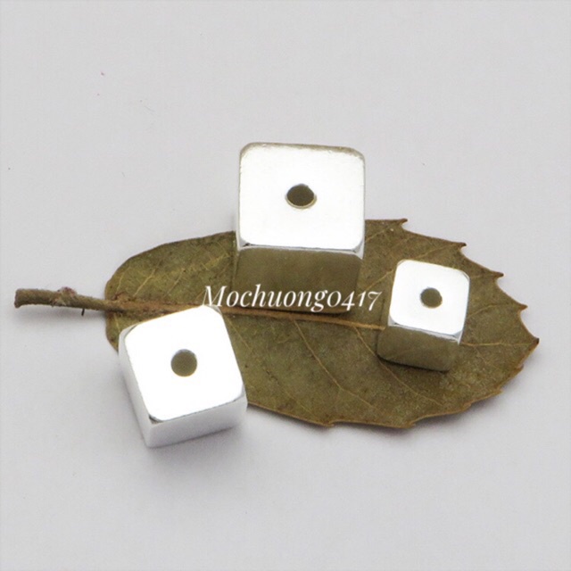 ✅ BÁN SỈ ✅ Charm bạc khối lập phương hàng đẹp - Bạc xịn loại 1, PH158